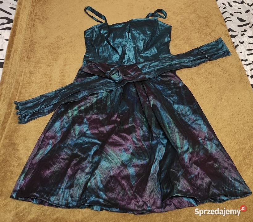 Sukienka bombka z połyskującymi drobinkami mazowieckie Piaseczno