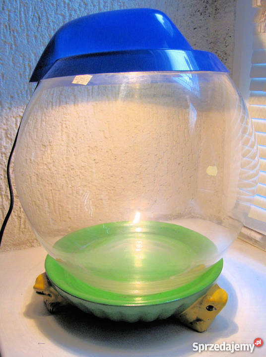 Akwarium kula z podstawą żółwia 12,5l + oświetlenie.