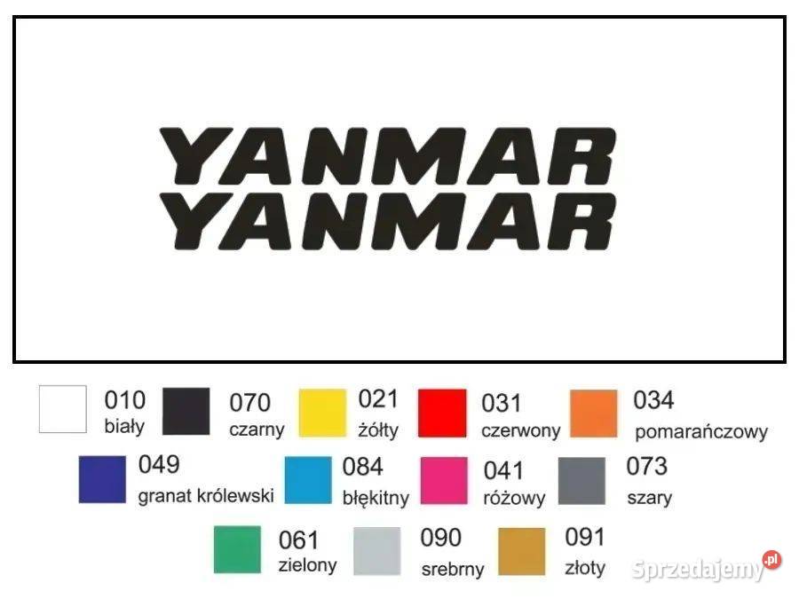 Naklejka wlepka YANMAR 49 2 Zamiennik Janików