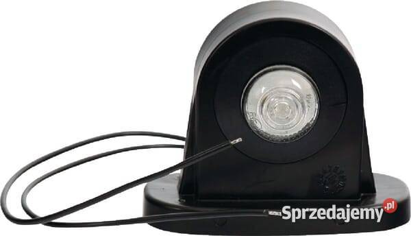 Lampa obrysowa LED lewa okrągła 1224V czerwona Kamionna