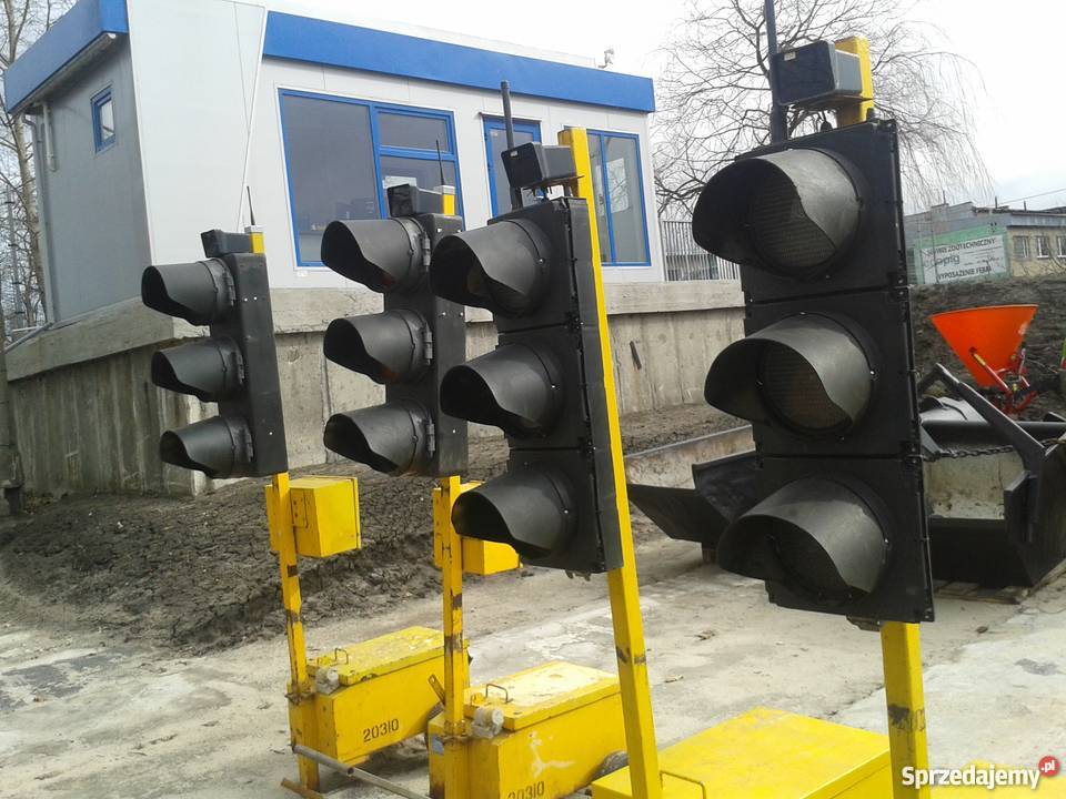 Sygnalizator drogowy wahadlowy ledowy radiowy śląskie Wojkowice Kościelne