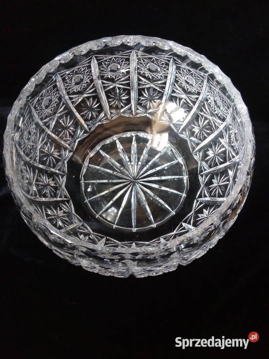 duża kryształowa misa vintage PRL śląskie Częstochowa sprzedam