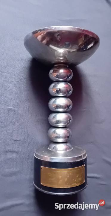 Trofeum puchar art deco lata 50e 60e Stal wielkopolskie Koźminek