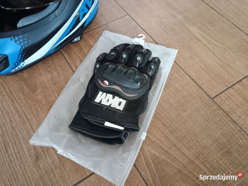 Sprzedam kask aviator z rękawicami Kaski i odzież Rowery i akcesoria Aleksandrów Łódzki