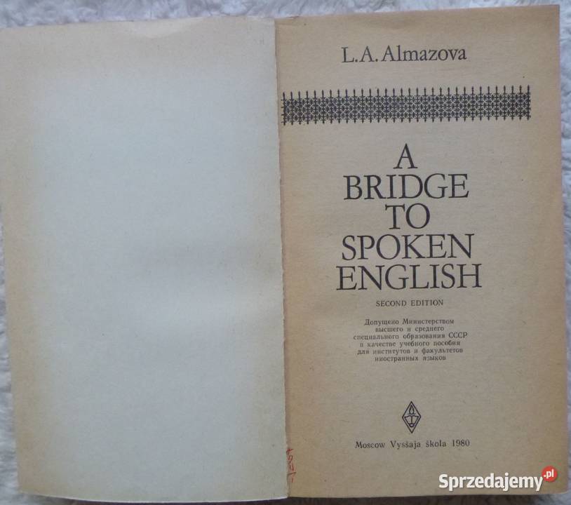 A Bridge to Spoken English L A Almazova dla dorosłych Książki do nauki języka obcego Warszawa