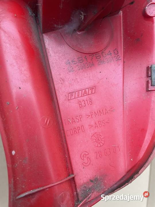 468178040 lampa tył tylna lewa Fiat Punto 2 II Szczecin sprzedam