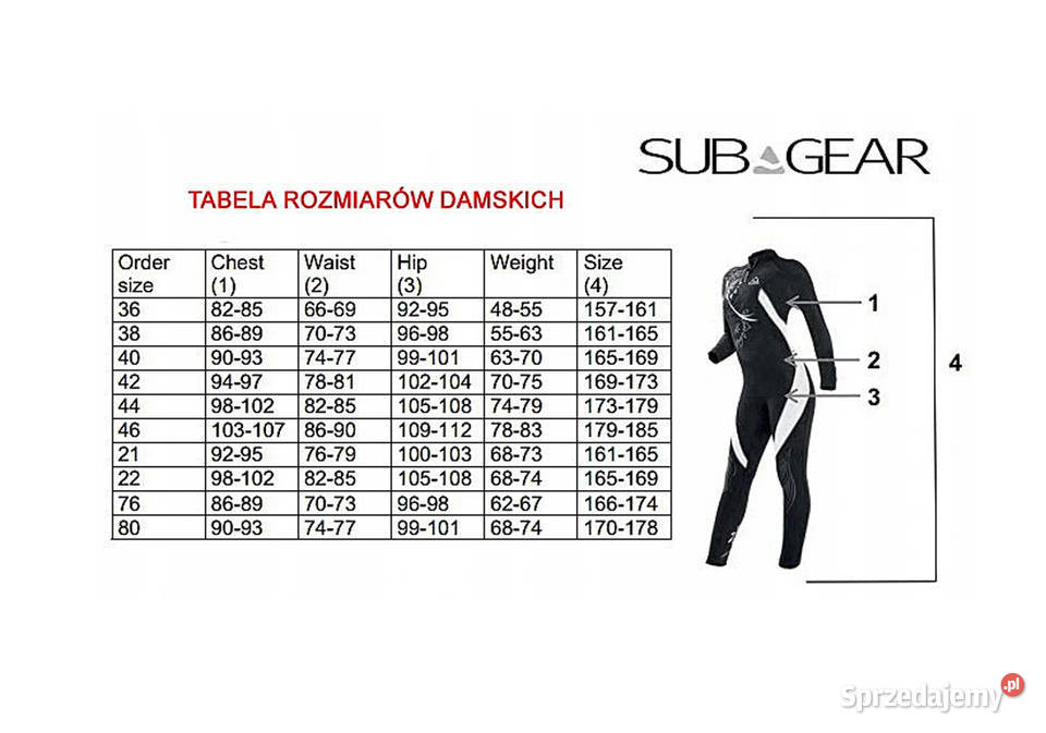 Skafander nurkowy Seemann Winner Komplet 65 6mm Sporty wodne Poznań