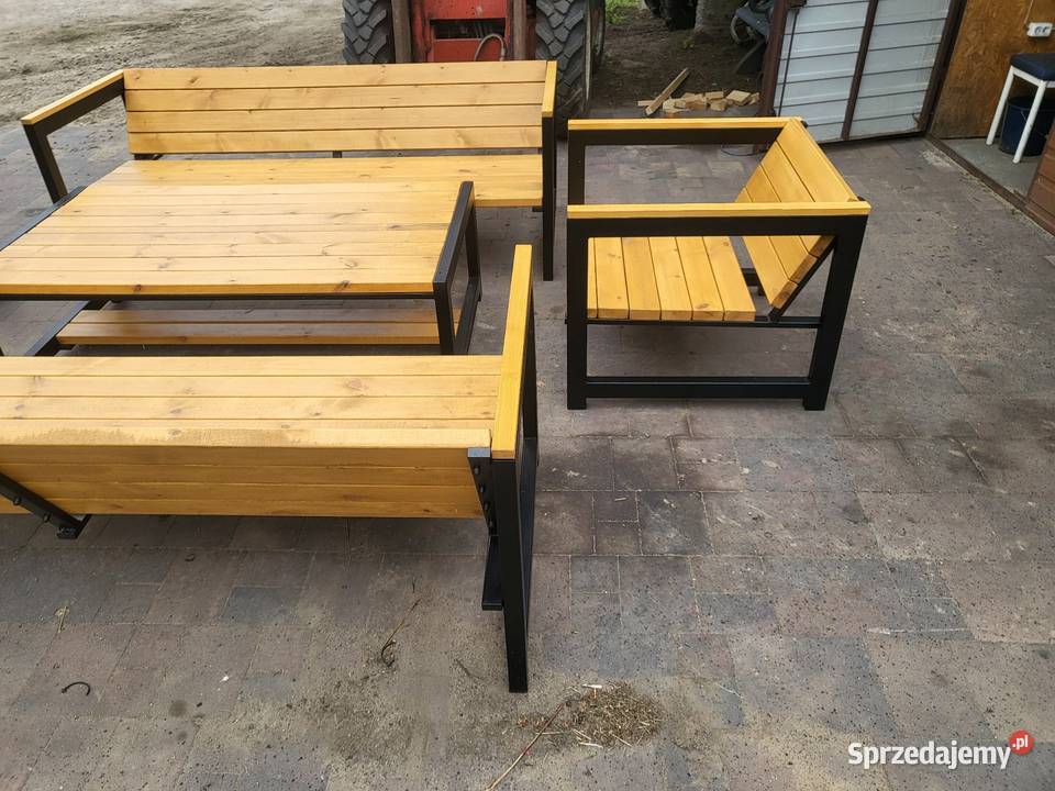 Meble ogrodowe loft industrial lawka Krzesło Meble ogrodowe pomorskie