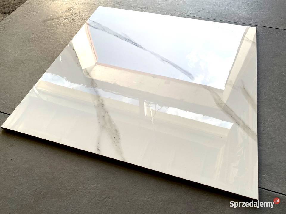GRES POLEROWANY CALACATA CARRARA 60X60 WYSOKI Łask