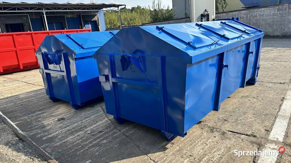 Kontener KP7 KRYTY 6 włazówODPADY pojemnik Warszawa