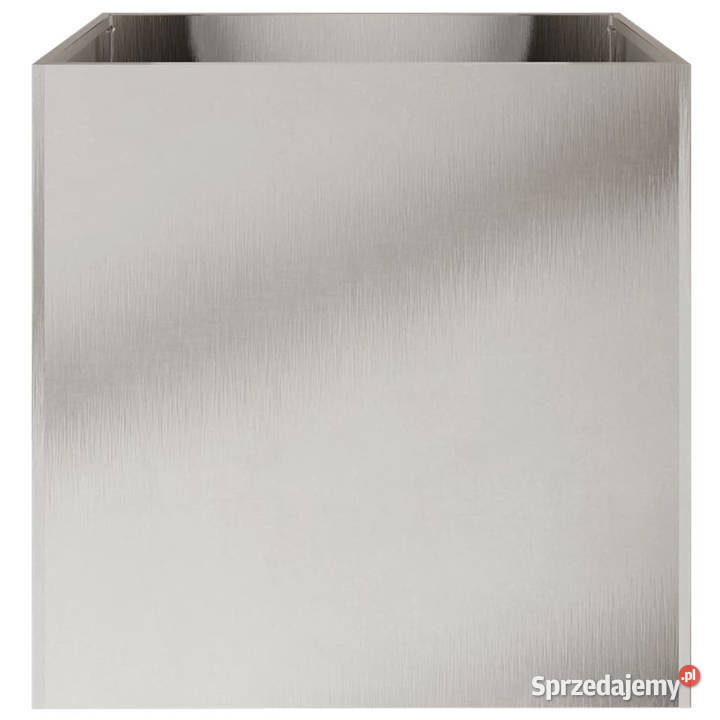 Donica srebrna 49x47x46 stal nierdzewna WM841567 Donice Warszawa