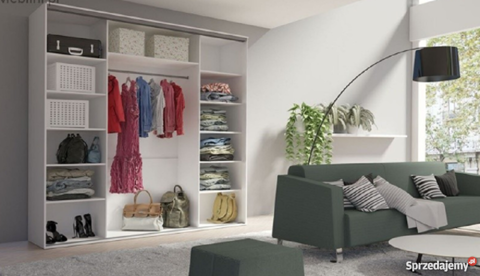 Duża wysoka szafa przesuwna 254 244 wybór małopolskie sprzedam