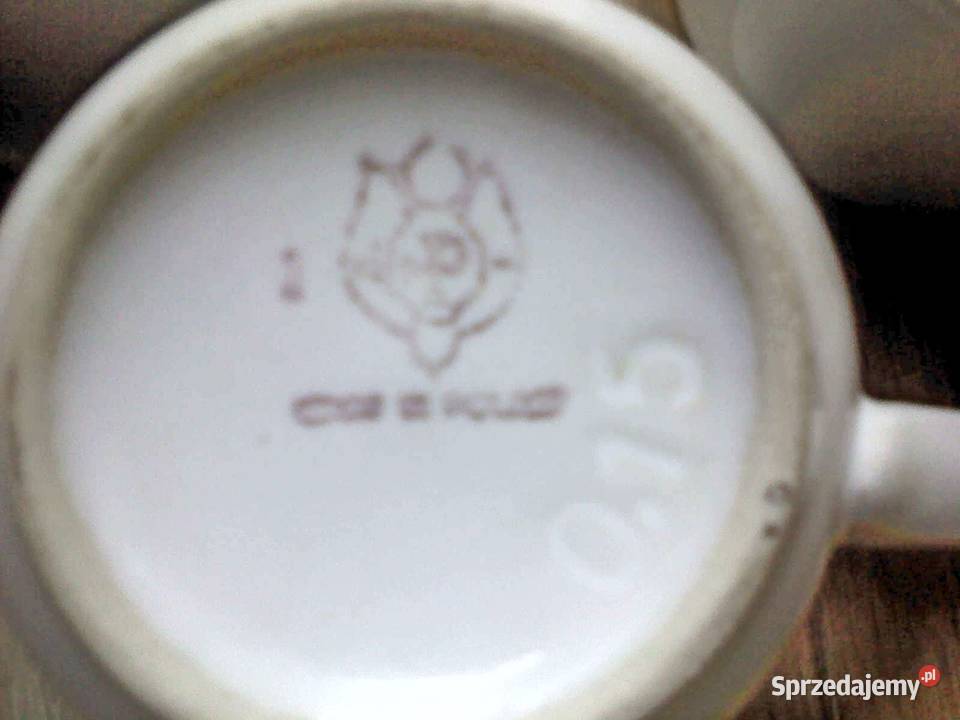Filiżanki Pruszków białe Zakopane sprzedam
