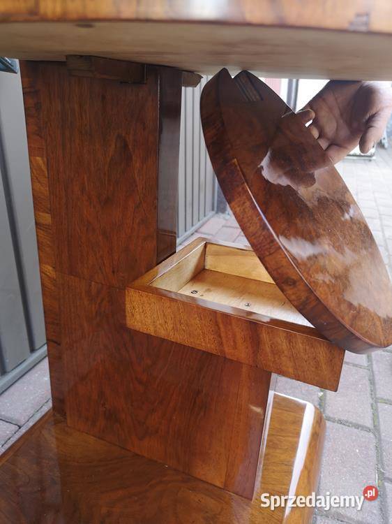 Lampa Art Deco Orzech Politura Unikat Stara sprzedam