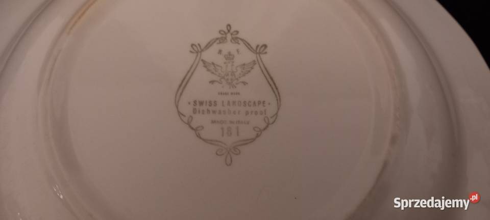 Talerz włoski Swiss Landscape Porcelana i szkło Chełm