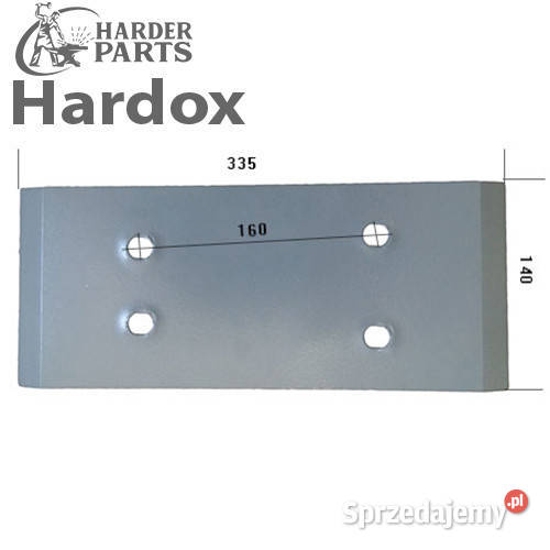 Nakładka HARDOX 929100201S części do pługa Suwałki