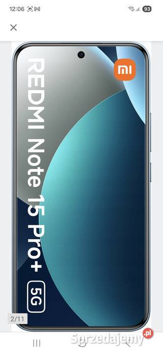 Xiaomi redmi note 15pro plus 8256Gb pomorskie