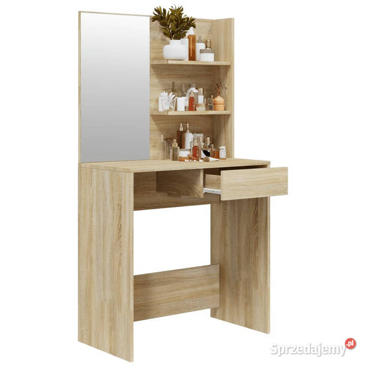Toaletka z lustrem dąb sonoma 745x40x141