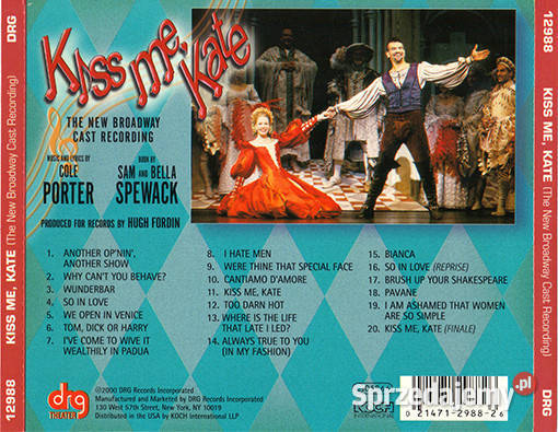 Cole Porter Marin Mazzie Kiss Me Kate The Krynica-Zdrój sprzedam