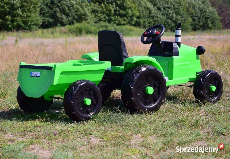 Autko na akumulator TRAKTOR Z PRZYCZEPĄ jeździk Myszków