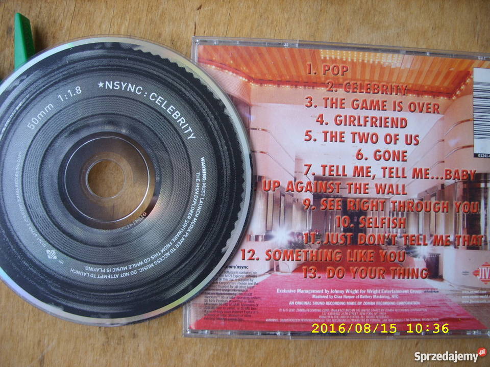 4 plyty CD z muzyka POP zespolu NSYNK Wołów sprzedam