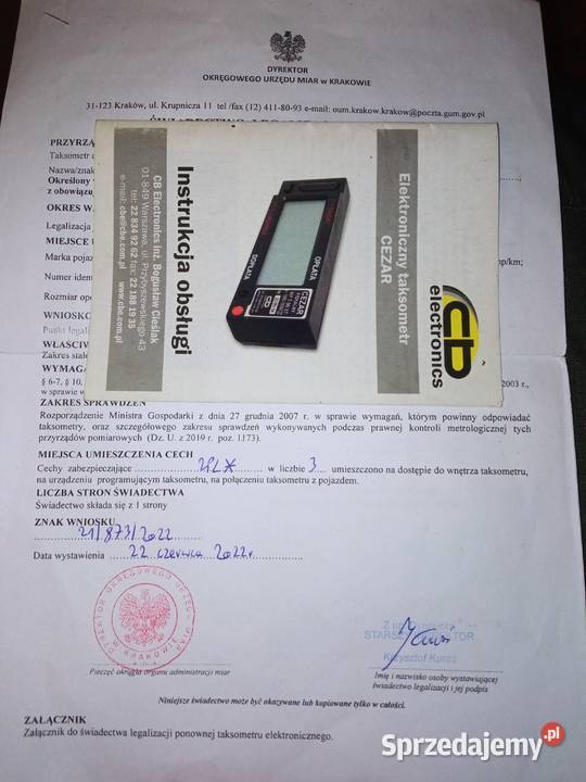 taksometr cezar Warszawa