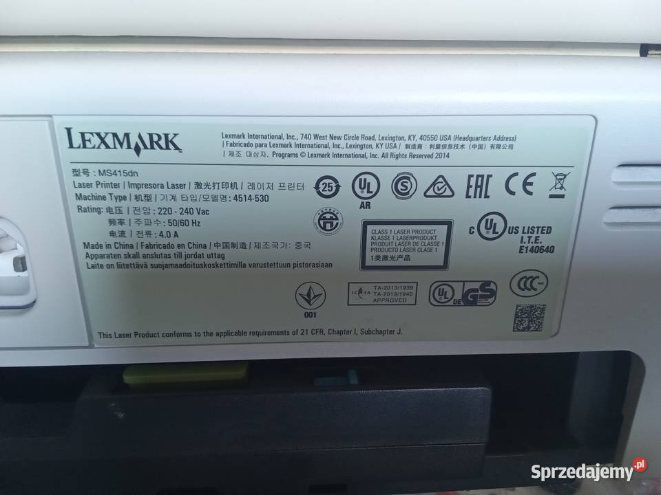 Drukarka laserowa lexmark Częstochowa sprzedam