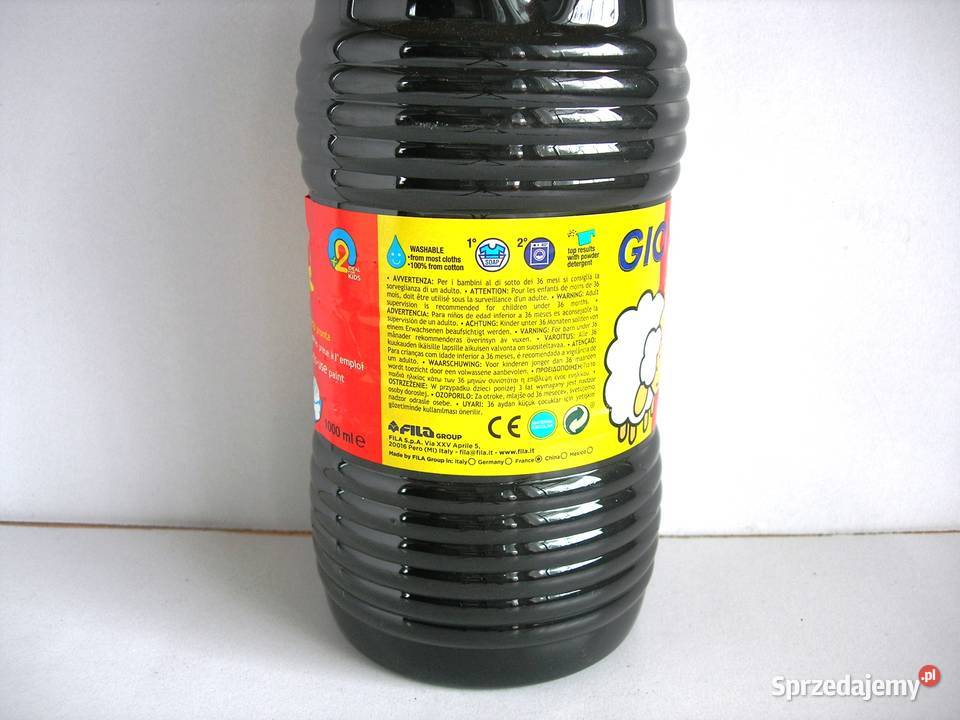Farba plakatowa Giotto bebe Fila 1000ml czarna Bełchatów sprzedam