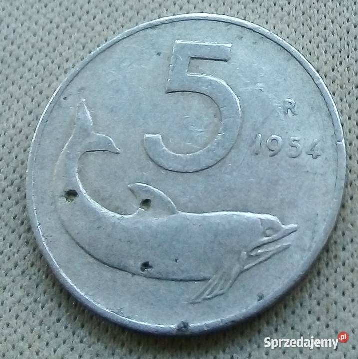 WŁOCHY5 LIRÓW1954 r Legionowo