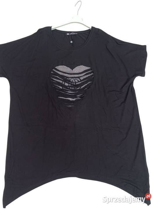 Tunika damska PLUS SIZE serca i przetarciem łódzkie