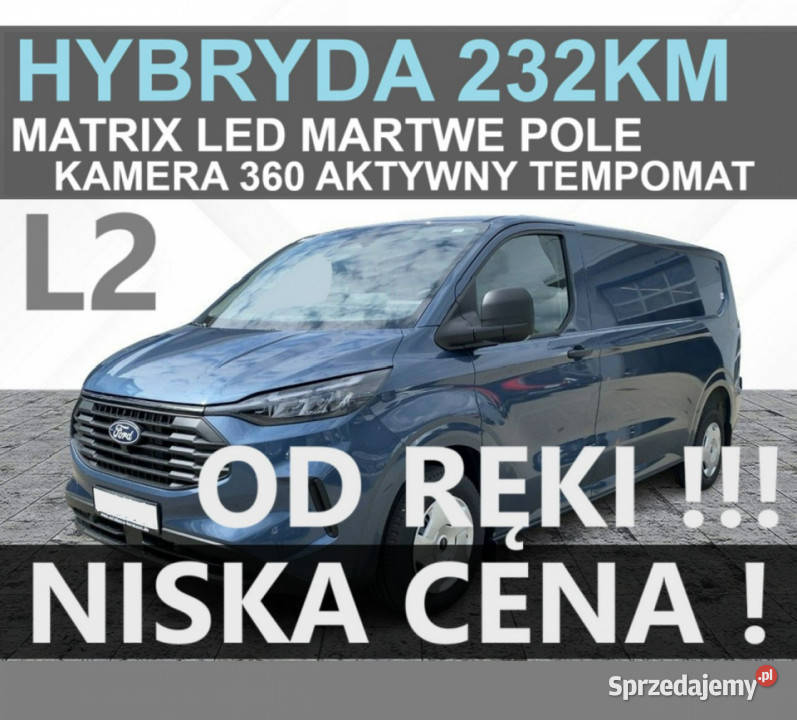 Ford Transit Custom PHEV 232 Hybryda Plugin 1km Szczecinek