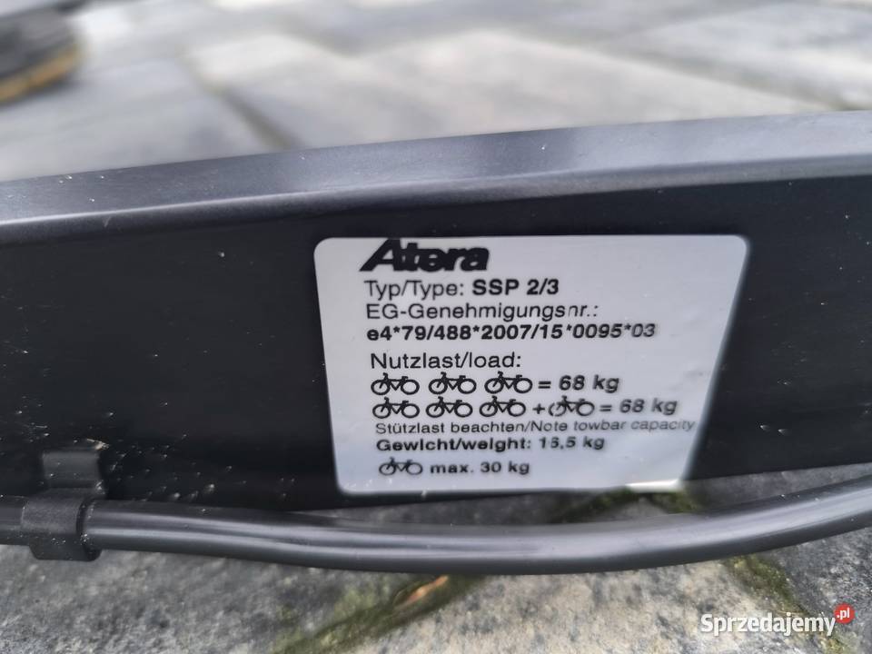 Bagażnik rowerowy Atera strada spor M3 Sport i Wypoczynek Siedlce sprzedam