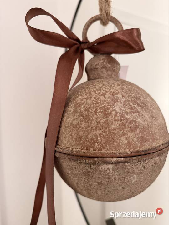 Bombka metalowa vintage śląskie Jaworzno