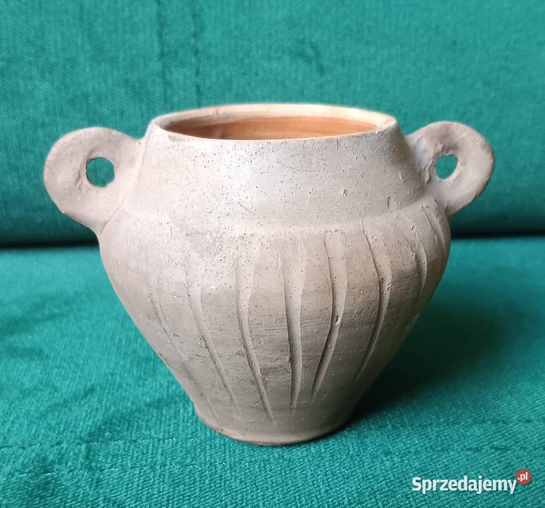 Ceramiczny ozdobny wazon vintage retro Zbylitowska Góra