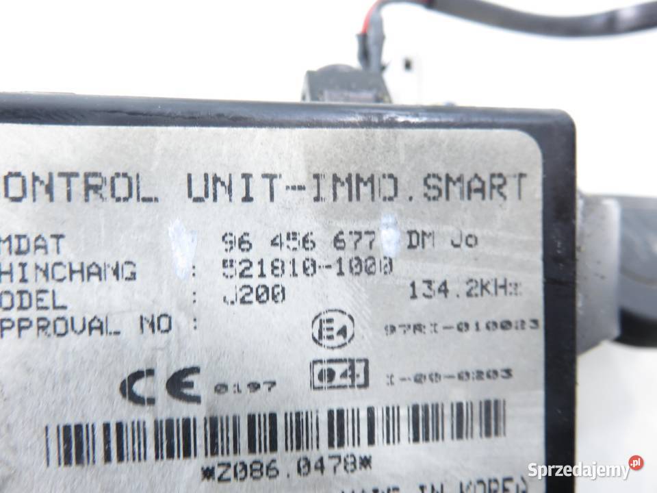 STACYJKA STEROWNIK CHEVROLET LACETTI 14 16V