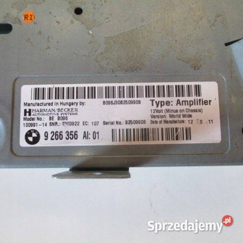 WZMACNIACZ HIFI BMW 5 F11 9266356 HARMANBECKER Rakoniewice