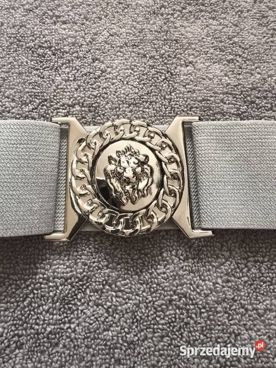 Pasek guma regulowany one size srebrny Wrocław sprzedam