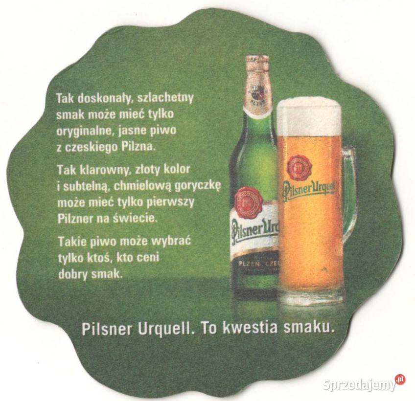 Pilsner Urquell podstawka do piwa 20 Birofilistyka