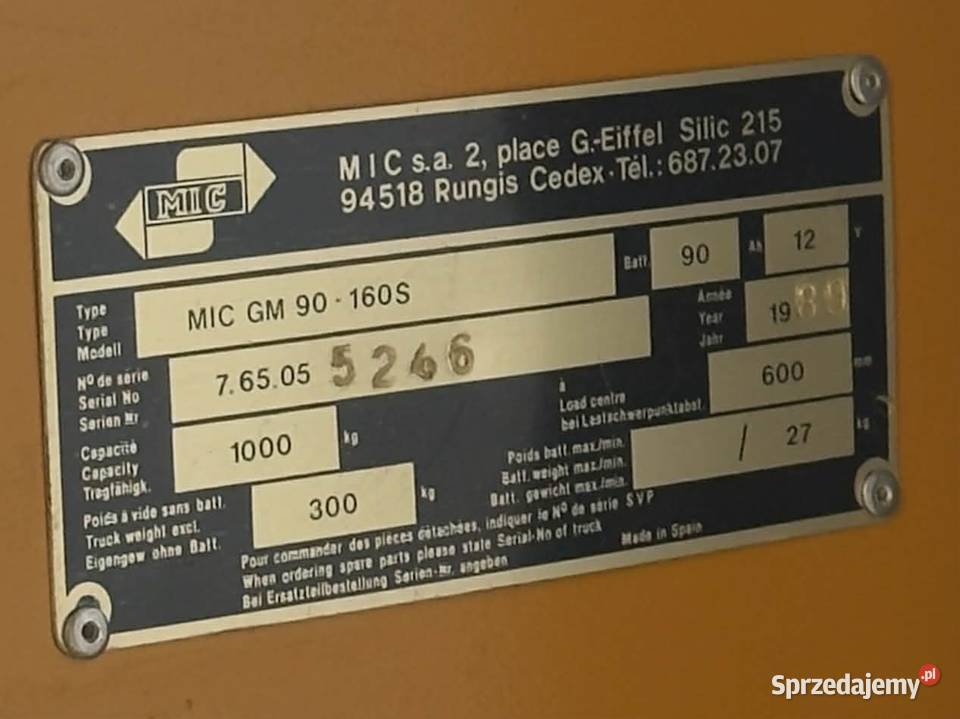 Wózek widłowy Paleciak Elektryczne podnoszenie małopolskie Bukowina Tatrzańska