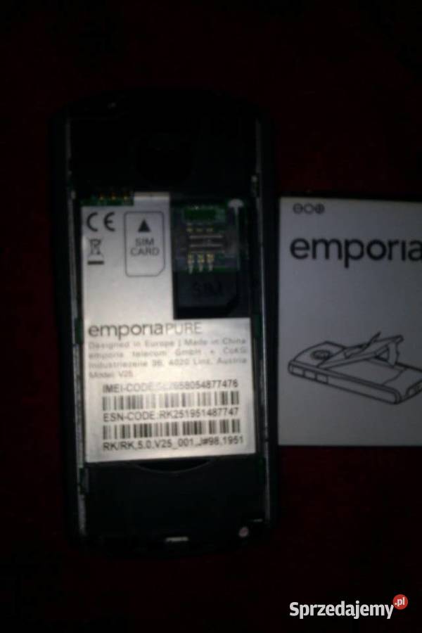 telefon komórkowy Emporia Pure Warszawa