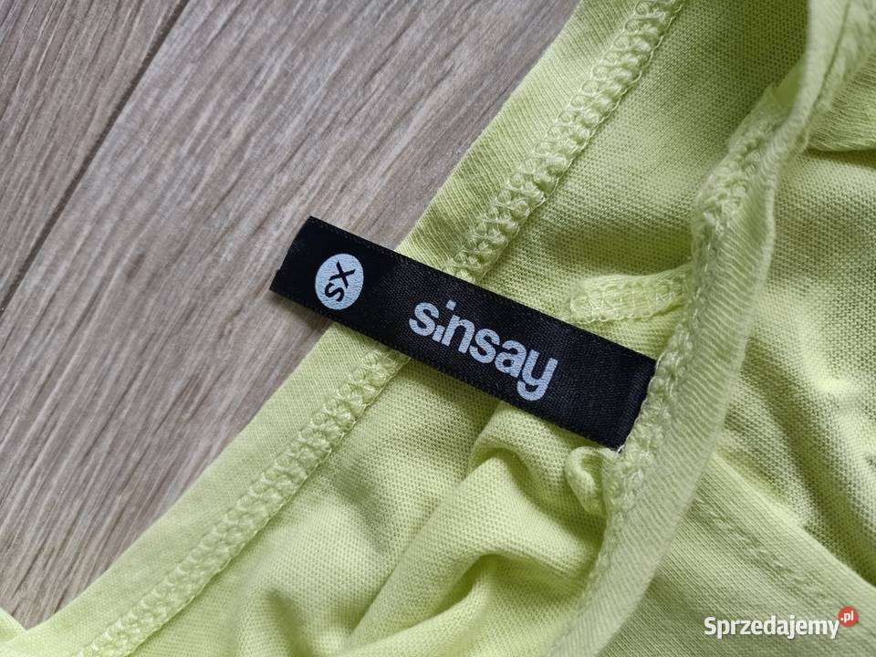 Bluzka seledynowa krótki rękaw XS mazowieckie Płock sprzedam