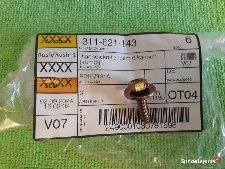 Wkręty śruby VW Audi N90542604 N10258701 ASO osobowe Jelenia Góra sprzedam