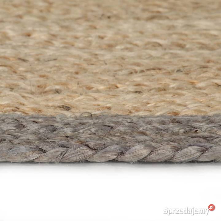 vidaXL Ręcznie wykonany dywanik juta szara mazowieckie Warszawa sprzedam