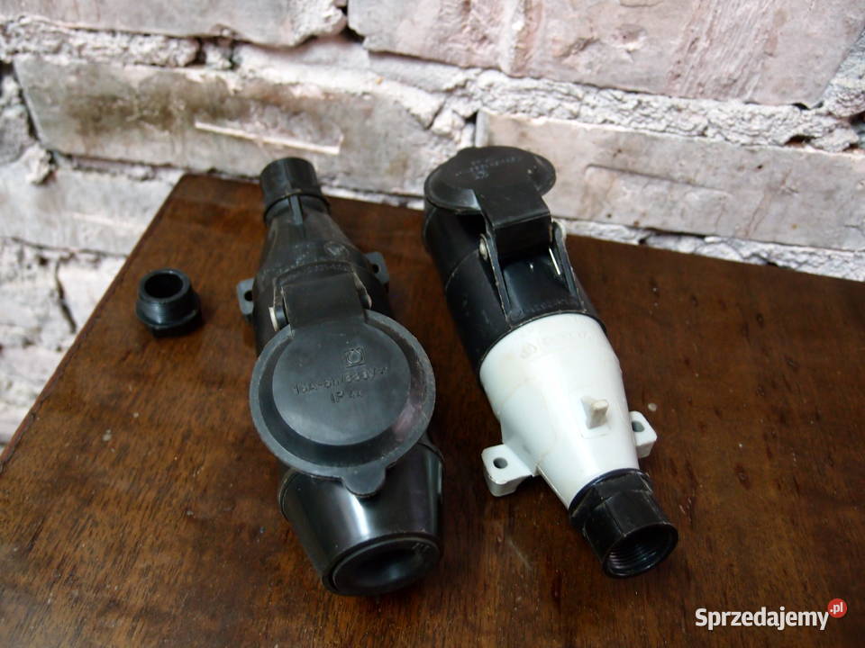 Złącze 3 fazowe siłowe zestaw gniazdo i wtyczka Łódź sprzedam