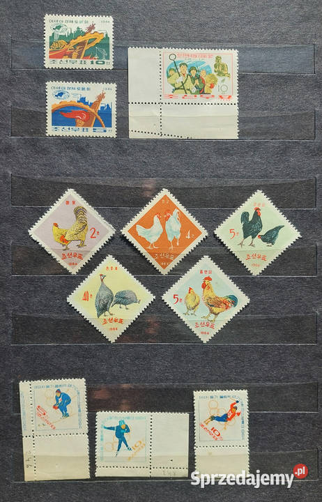Korea północna znaczki 196465 piękny zbiór z Warszawa