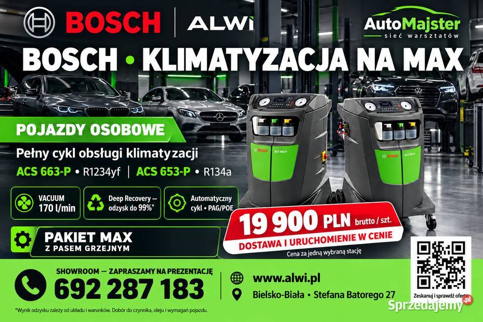 Acs 661 stacja klimatyzacji na 1234yf Bielsko-Biała
