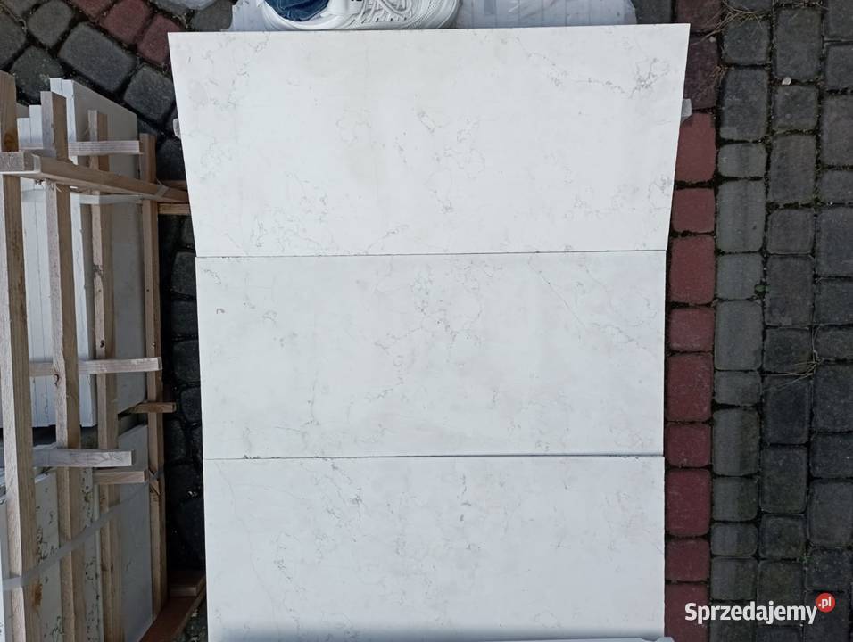 Płytki marmurowe BIANCONE pasy 2 szczotka Przemyśl sprzedam