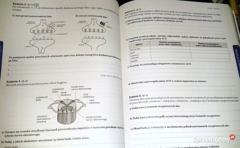 Teraz matura Biologia Zadania i arkusze Chełm sprzedam