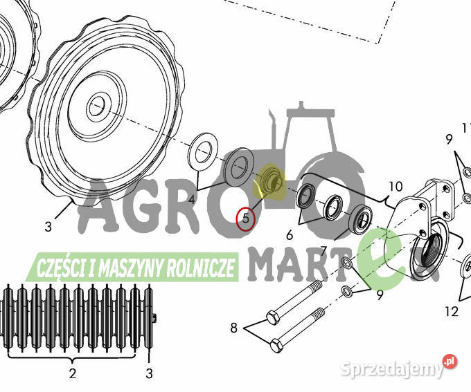 440973 TULEJA VADERSTAD Części i osprzęt rolniczy dolnośląskie Wichrów