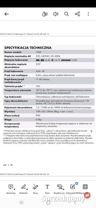 CTEK MXS 50 TESTCHARGE Orzesze sprzedam